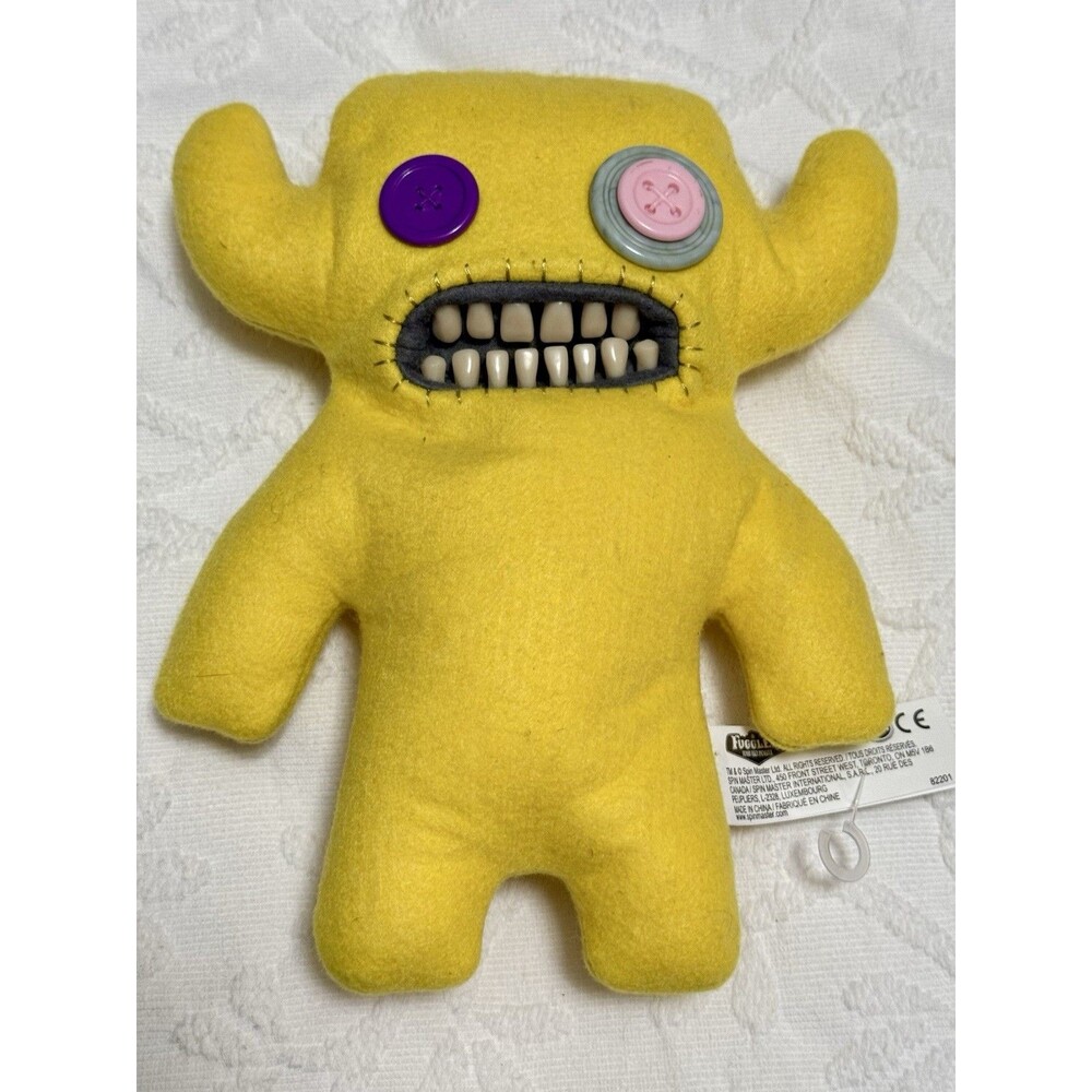 Fuggler Plush Lot 2 6-8” Teeth Button Eyes Weirdcore Creepy Cute Toy Gift - Picture 2 of 7